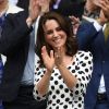 Kate Middleton, duchesse de Cambridge, lors de l'ouverture du tournoi de tennis de Wimbledon à Londres, le 3 juillet 2017.