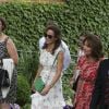 Pippa, Carole et James Middleton à Wimbledon le 16 juillet 2017 pour la finale entre Roger Federer, ami de la famille, et Marin Cilic.