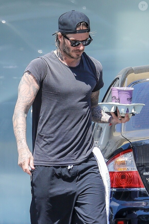 Exclusif - David Beckham à Los Angeles, le 14 juillet 2017.