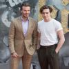 David Beckham et son fils Brooklyn à la première de "King Arthur - Legend Of The Sword" au Cineworld Empire à Londres, le 10 mai 2017.