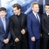 Barry Keoghan, Harry Styles, Kenneth Branagh and Fionn Whitehead à la première de "Dunkerque (Dunkirk)" à New York, le 18 juillet 2017. © Charles Guerin/Bestimage