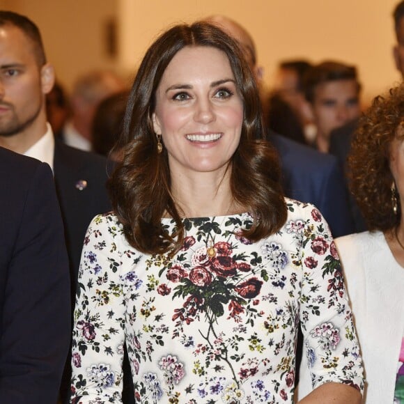 Le prince William et Kate Middleton ont visité le théâtre Shakespeare à Gdansk le 18 juillet 2017 au cours de leur visite officielle en Pologne.