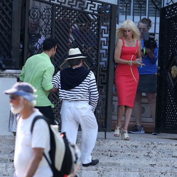 Penélope Cruz, Edgar Ramirez et Ricky Martin  sur le tournage de Versace : American Crime Story' à Miami, le 17 mai 2017