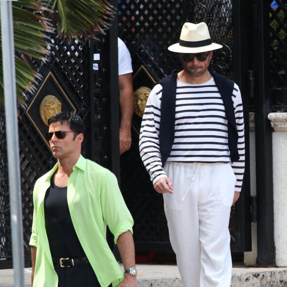 Penélope Cruz, Edgar Ramirez et Ricky Martin  sur le tournage de Versace : American Crime Story' à Miami, le 17 mai 2017