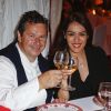 Exclusif - Sofia Essaïdi chez le célèbre chef tropézien Christophe Leroy qui a organisé à Marrakech un week-end de fête digne des mille et une nuits et un jour pour célébrer la pose de la première pierre de son école de cuisine franco-marocaine dans son hôtel restaurant le "Jardin d'Ines" à Marrakech au Maroc le 11 avril 2015.