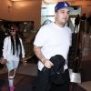 Rob Kardashian et sa compagne Blac Chyna vont prendre un vol à l'aéroport de LAX à Los Angeles, le 25 mars 2016.