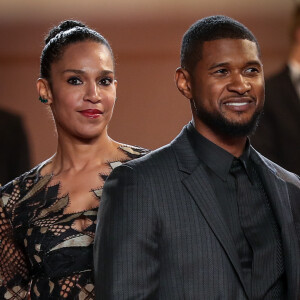 Usher et sa femme Grace Miguel - Montée des marches du film "Hands of Stone" lors du 69ème Festival International du Film de Cannes. Le 16 mai 2016. © Dominique Jacovides- Cyril Moreau/Bestimage