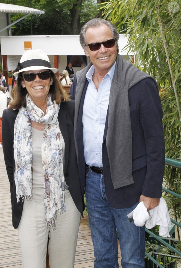 Michel Leeb et sa femme Béatrice à Roland-Garros le 5 juin 2012.
