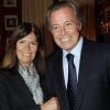 Michel Leeb et sa femme Béatrice - Dîner des stars au Fouquet's, à Paris, par le docteur Pierre Huth au profit du dépistage du cancer à l'institut Fournier, le 14 novembre 2011.