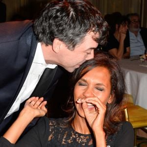 Stéphane Plaza et Karine Le Marchand - Dîner de gala de la première édition des prix "les Stéthos d'Or" en faveur de la Fondation pour la recherche en physiologie dont le docteur Frédéric Saldmann est le directeur scientifique. Hôtel George V à Paris le 13 mars 2017. © Coadic Guirec/Bestimage