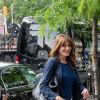Exclusif - Carla Bruni-Sarkozy et son mari l'ancien Président Nicolas Sarkozy quittent un hôtel de New York le 14 juin 2017.