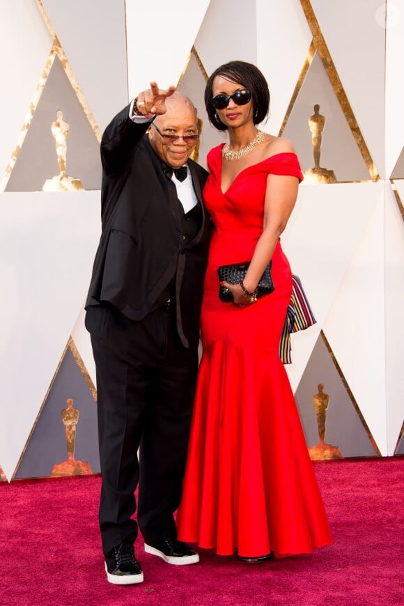 Quincy Jones à la 88ème cérémonie des Oscars au Dolby Theatre à Hollywood. Le 28 février 2016