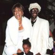 Whitney Houston et Bobbi Brown avec leur fille Bobbi Kristina à une soirée à Los Angeles, le 12 octobre 1998
