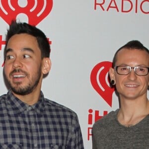Linkin Park, Mike Shinoda, Chester Bennington au 2eme jour du festival de musique "iHeartRadio" a Las Vegas, le 22 septembre 2012.