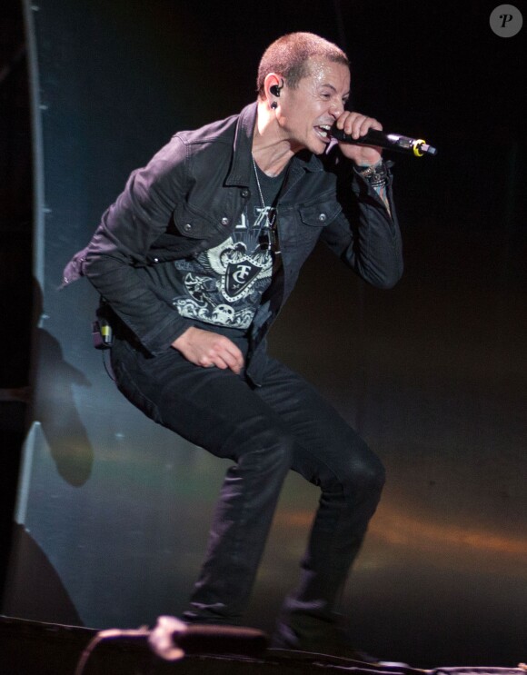 Chester Bennington - Linkin Park en concert au "MGM Resorts Festival Grounds" à Las vegas, le 9 mai 2015 L