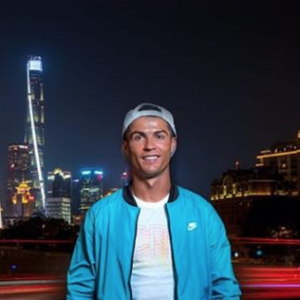 Cristiano Ronaldo en promotion à Shanghai, photo Instagram du 22 juillet 2017.