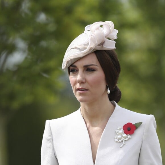 Kate Middleton, duchesse de Cambridge, à Ypres en Belgique le 31 juillet 2017 lors des commémorations du centenaire de la troisième bataille d'Ypres (Bataille de Passchendaele).