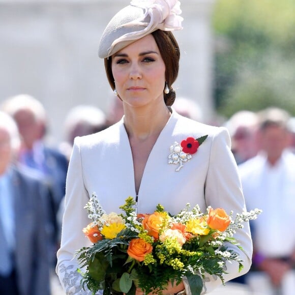 Kate Middleton, duchesse de Cambridge, à Ypres en Belgique le 31 juillet 2017 lors des commémorations du centenaire de la troisième bataille d'Ypres (Bataille de Passchendaele).