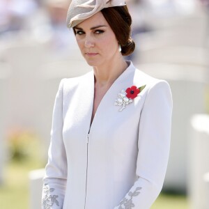 Kate Middleton, duchesse de Cambridge, à Ypres en Belgique le 31 juillet 2017 lors des commémorations du centenaire de la troisième bataille d'Ypres (Bataille de Passchendaele).