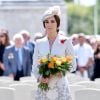 Kate Middleton, duchesse de Cambridge, à Ypres en Belgique le 31 juillet 2017 lors des commémorations du centenaire de la troisième bataille d'Ypres (Bataille de Passchendaele).