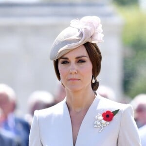 Kate Middleton, duchesse de Cambridge, à Ypres en Belgique le 31 juillet 2017 lors des commémorations du centenaire de la troisième bataille d'Ypres (Bataille de Passchendaele).