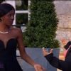 Stéphanie taclée par ses concurrentes Laetitia, Gabrielle et Laetitia dans "4 mariages pour 1 lune de miel" sur TF1 le 4 août 2017.