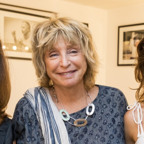 Exclusif - Valérie Decobert, Danièle Thompson, Barbara Schulz - Représentation de la pièce de théâtre "L'éveil du chameau" lors du Festival de Ramatuelle, le 7 août 2017. © Cyril Bruneau / Festival de Ramatuelle / Bestimage