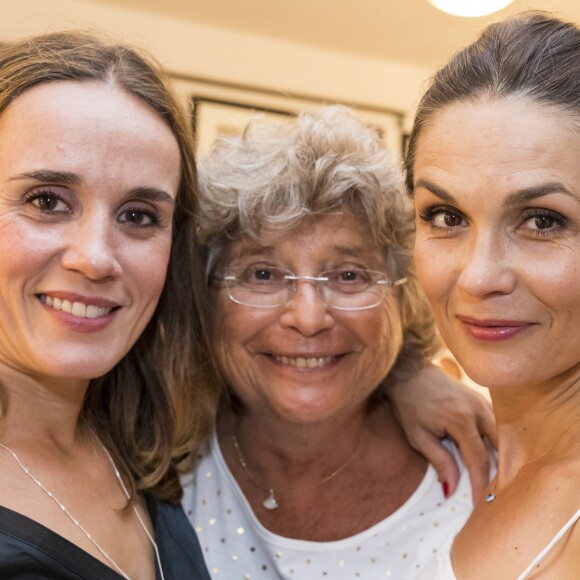 Exclusif - Jacqueline Franjou entre Valérie Decobert et Barbara Schulz - Représentation de la pièce de théâtre "L'éveil du chameau" lors du Festival de Ramatuelle, le 7 août 2017. © Cyril Bruneau / Festival de Ramatuelle / Bestimage