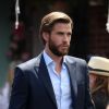 Liam Hemsworth sur le tournage de "Isn't It Romantic" à New York, le 26 juillet 2017.
