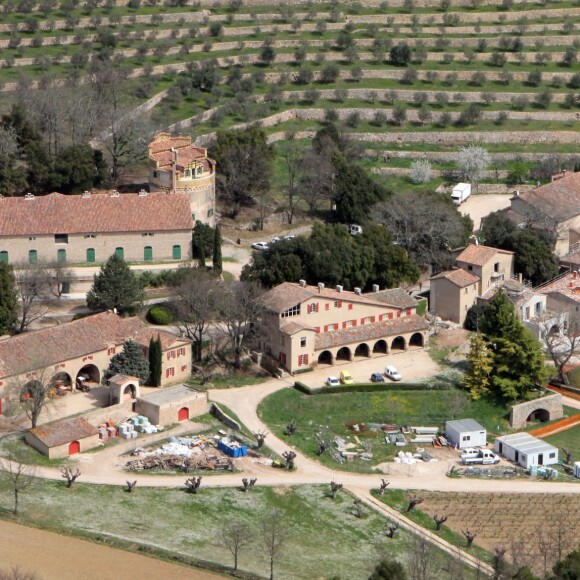 Exclusif - Le domaine de Miraval en rénovation en avril 2011.