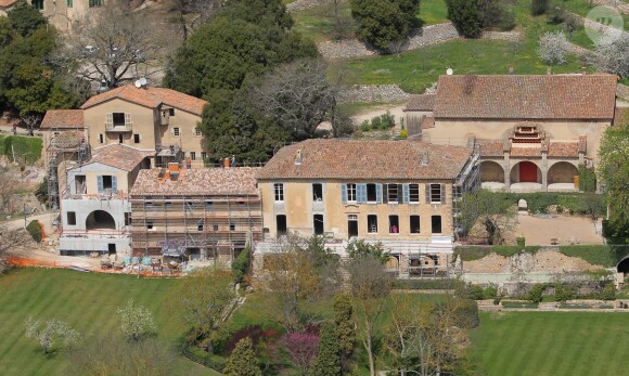 Exclusif - Le domaine de Miraval en rénovation en avril 2011.