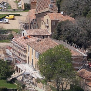Exclusif - Le domaine de Miraval en rénovation en avril 2011.