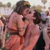 Sarah Hyland et son petit ami Dominic Sherwood au 2ème jour du Festival "Coachella Valley Music and Arts" à Indio, le 11 avril 2015.