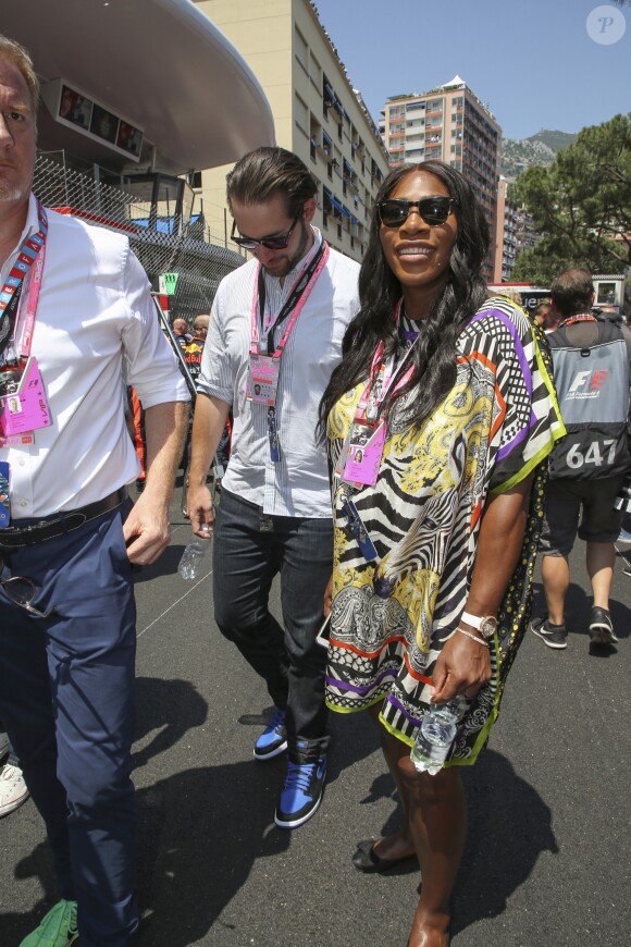 Serena Williams et Alexis Ohanian au Grand Prix de F1 de Monaco. Le 28 mai 2017.