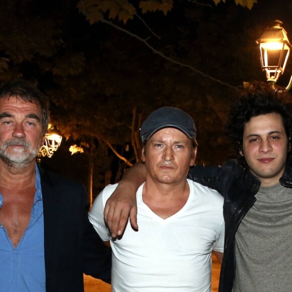 Exclusif - Idir Chender, le rappeur Gringe, Olivier Marchal, Benoît Magimel, Michaël Youn - Soirée du film "Carbone" après l'avant-première au cinéma Le Renaissance de Saint-Tropez, le 19 août 2017. © Dominique Jacovides/Cyril Moreau/Bestimage