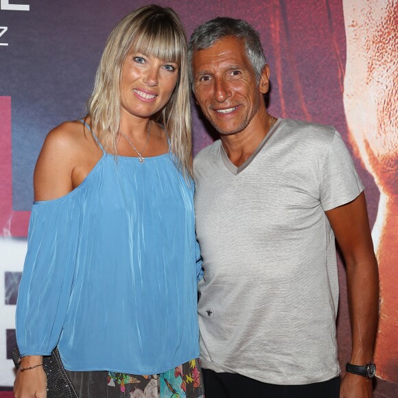 Exclusif - Nagui et sa femme Mélanie Page - Avant-première du film "Carbone" au cinéma La Renaissance à Saint-Tropez, le 19 août 2017. © Dominique Jacovides/Cyril Moreau/Bestimage