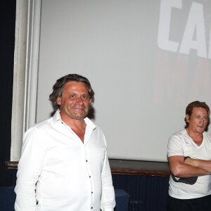 Exclusif - Philippe Kaempf (distributeur Europa Corp), Benoît Magimel, Manuel Munz (producteur), Olivier Marchal, Michaël Youn - Avant-première du film "Carbone" au cinéma La Renaissance à Saint-Tropez, le 19 août 2017. © Dominique Jacovides/Cyril Moreau/Bestimage