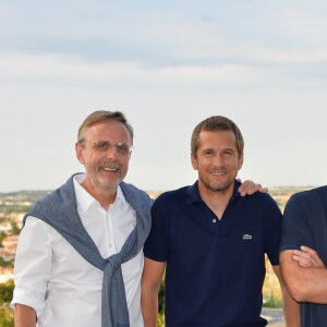 Christophe Rossignon, Guillaume Canet et Christian Carion - 10e festival du Film Francophone d'Angoulême à Amgoulême, France, le 23 août 2017. © Coadic Guirec/Bestimage