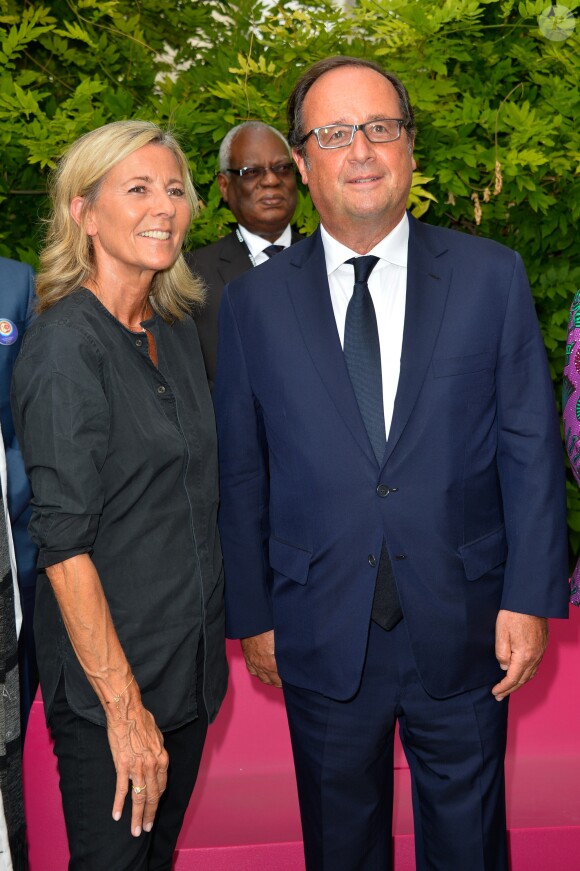 Claire Chazal (jury) et François Hollande (ancien président de la République) - 10e festival du Film Francophone d'Angoulême le 22 août 2017. © Coadic Guirec/Bestimage