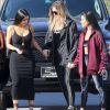 Les soeurs Kim Kardashian, Kourtney Kardashian et Khloe Kardashian à Los Angeles, le 11 mai 2017.