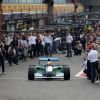 Mick Schumacher a eu l'occasion d'effectuer le 27 août 2017 un tour d'honneur au volant de la Formule 1 Benetton à bord de laquelle son père Michael Schumacher remporta 25 ans plus tôt son premier Grand Prix en Formule 1 (le 30 août 1992) et son premier titre de champion du monde (en 1994), sur le circuit de Spa-Francorchamps avant le départ du Grand Prix de Belgique.