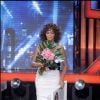 Whitney Houston sur le plateau de X Factor Italy, le 21 octobre 2009