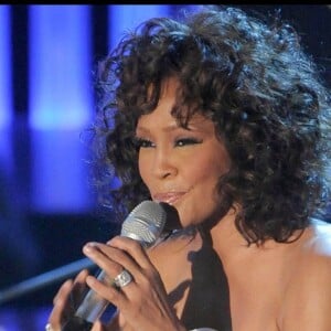 Whitney Houston sur le plateau de X Factor Italy, le 21 octobre 2009