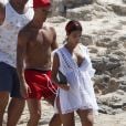 Cristiano Ronaldo en vacances avec sa compagne Georgina Rodriguez enceinte et Cristiano Ronaldo Jr se baladent à Formentera le 11 juillet 2017.