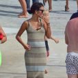 Cristiano Ronaldo en vacances avec sa compagne Georgina Rodriguez enceinte passent une journée avec des amis à Formentera, le 8 juillet 2017.