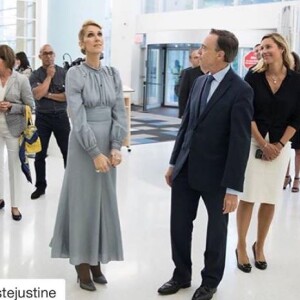 Céline Dion au CHU Sainte Justine à Montréal. Instagram, août 2017