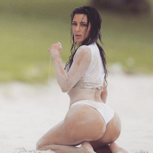 Kim Kardashian au Mexique. Août 2016.