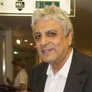 Semi-Exclusif - Enrico Macias - Jean-Claude Darmon, L'homme d'affaires spécialiste du football, présente son nouveau livre "Au nom du foot" à la FNAC des Ternes à Paris, le 7 juin 2016. © Pierre Perusseau/Bestimage