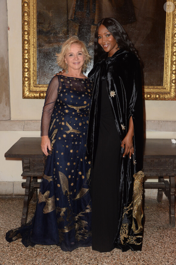 Alberta Ferretti et Naomi Campbell lors du dîner des "Franca Sozzani Awards" au 74ème Festival International du Film de Venise (Mostra), le 1er septembre 2017