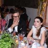 Pierre Casiraghi avec sa femme Beatrice Borromeo, Colin Firth et Bee Shaffer lors du dîner des "Franca Sozzani Awards" au 74ème Festival International du Film de Venise (Mostra), le 1er septembre 2017